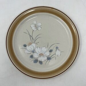 Vtg 80s Hearthside Water Colors Dinner Plate Stoneware Japan Dawn Floral 10.5"